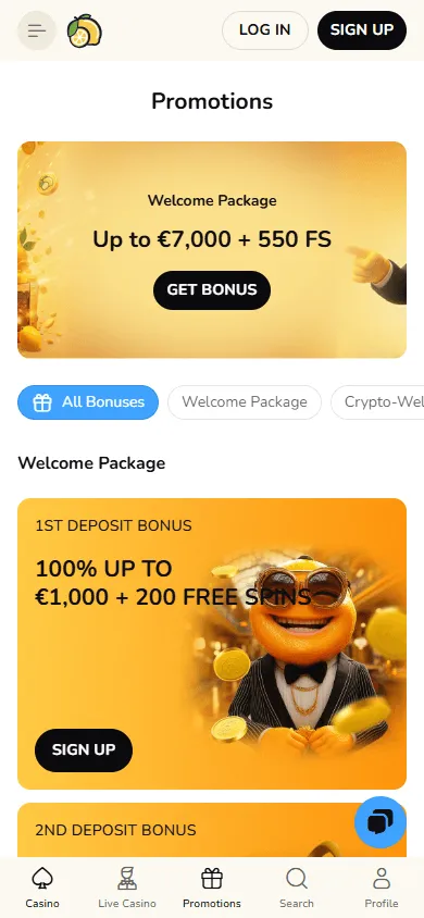 Fatfruit Casino mobile promotions interface